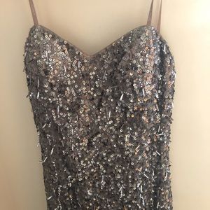 Scala Strapless Sequin Dress